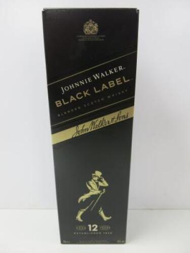 Johnnie Walker 12 Years Old Black Label Blended Scotch Whisky, 70cl.