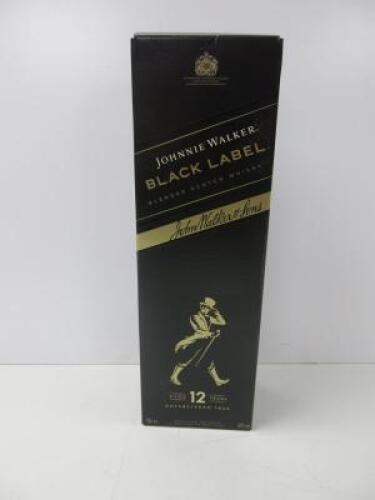 Johnnie Walker 12 Years Old Black Label Blended Scotch Whisky, 70cl.