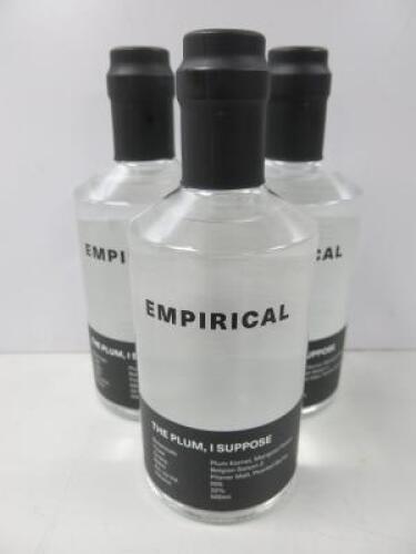 3 x Bottles of Empirical The Plum, I Suppose, 500ml.