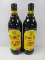2 x Bottles of Kahlua The Original Coffee Liqueur, 700ml.