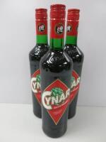 3 x Bottles of Cynar Ricetta Originale, 70cl.