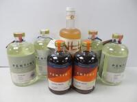 7 x bottles of Non Alcoholic Spirits & Aperitif to Include: 1 x New London Light Aegean Sky, 70cl, 2 x Pentire Coastal Spritz Aperitif, 50cl & 4 x Pentire Seaward, 70cl.