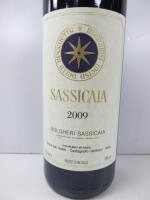 Sassiciaia Tenuto San Guido, 2009, 750ml.