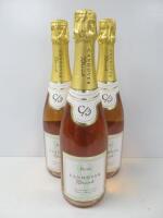 3 x Bottles of Candover Brook Rose English Sparkling Wine, 750ml.