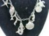 Van Peterson Silver Charm Necklace with 12 Charms. - 3