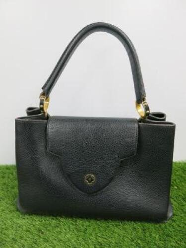 Louis Vuitton Capucines BB Taurillon Black Leather Bag. Appears Used.