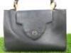 Louis Vuitton Capucines BB Taurillon Black Leather Bag. Appears Used. - 2