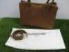 Russell & Bromley Brown Leather Tote Bag. Comes with Dust Cover. Appears New. - 2