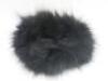 1 x Over shoulder Black Faux Fur Hand Bag with Black Faux Fur Head Band. - 3