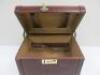 Brown Leather Travel/Vanity Case. - 3