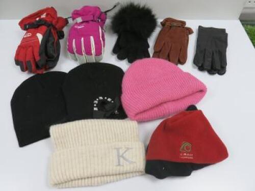 5 x Assorted Pairs of Ladies Gloves & 5 x Ladies Hats (As Viewed/Inspected).