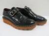 Pair of Stella McCartney Black Odette Brogue Loafer with Buckle, Size 36. Comes with Dust Cover. - 2