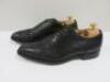 Church's Shergard Black Burnished Calf Leather Men's Shoes, 70g. Comes with Box, Church's Shoe Trees.Lot Update:Shoes are believed to be a Size 7  - 4