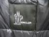 Moncler Grenoble Goose Down Jacket in Black & White with Detachable Silver Fox Fur Trimmed Collar, Size 4. Comes with Original Box & Appears Unused. - 4