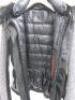 Moncler Grenoble Goose Down Jacket in Black & White with Detachable Silver Fox Fur Trimmed Collar, Size 4. Comes with Original Box & Appears Unused. - 5