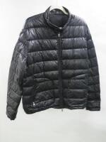 Moncler Longue Saison Goose Down Puffa Jacket in Black, Size 7. Note: tear to bottom right (As Viewed/Inspected).