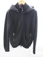 Moncler Norme Afnor Goose Down Hooded Puffa Jacket/Jumper In Black, G32-003, Size S.