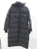 Canada Goose Fusion Fit Mystique 3035LA Women's Down Filled Long Coat in Black, Size XL/TG. Comes with Canada Goose Coat Cover.