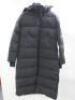 Canada Goose Fusion Fit Mystique 3035LA Women's Down Filled Long Coat in Black, Size XL/TG. Comes with Canada Goose Coat Cover.
