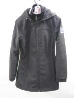 DKNY Hooded Black Lightweight Jacket, Size M.