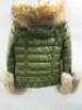 Holland Cooper Hooded Puffer Jacket in Green, Size M. - 2