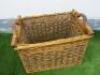 Wicker Basket with Handles, Size H40 x W50 x D35cm. - 2