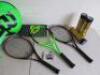 3 x Wilson Tennis Rackets, Countervail Bag, Ferrari Towel, 3 Tubes of Tennis Balls & Grips. - 2