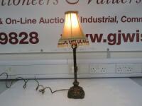 Matahari Table Lamp with Beige Lamp Shade, Size H52cm.