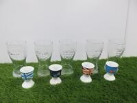 London 2012 Olympic Memorabilia to Include: 4 x Egg Cups & 5 x Coca Cola Glasses.