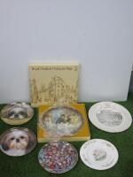 Royal Dalton Character Plate Boxed, 2000 AD 34 of 1000 Limited Edition Millenham Plate, Beatrix Potter Royal Albert Plate, Franklin Mint Heirloom Plate, 2 x Dog Plates, Banbury Mint Numbers 358 & 2487.