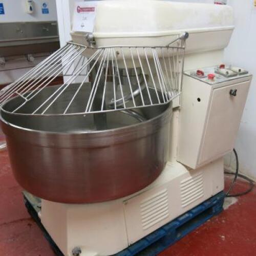 Esmach ISE/F Fixed Bowl Planetary Spiral Mixer with Spiral Dough Hook, Model JE160 F2, 3 Phase