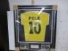 Framed & Glazed Pele Back Signed Brazil Number 10 Shirt, Date 06/2016 with Certificate of Authenticity, Size H89 x W79cm. - 5