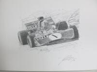 2 x Formula Art Limited Edition David Johnson Authentic Sketch Prints, No 6/50 & 42/50 Signed Artist Editions. Overall Sketch Size 30 x42cm.