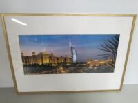 Framed & Glazed Print Burg Al Arab, Size 43 x 60cm.