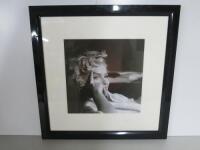 Framed, Glazed & Mounted Marylin Munroe Print, Size 46 x 46cm.