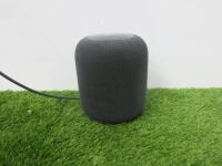 Apple Homepod Smart Speaker, Model A1639 in Space Gray.