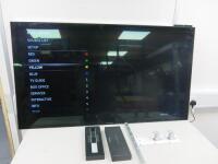 Bang & Olufsen 55" LCD TV, Model BeoVision AVANT 55, S/N 24398461. Comes with Remote & Wall Bracket.