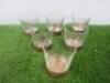 6 x Ketel One Vodka Glasses with Heavy Copper Bases.