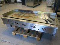 Rotoquip RCG-60c Mirror Gas Griddle, S/N 200862438, Year 2020. Size 152 x 84 x 34cm.