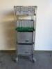 Stainless Steel 4 Tier Trolley with 2 x Cambro Dishwasher Trays & 2 x Dishwasher Bottle Trays.