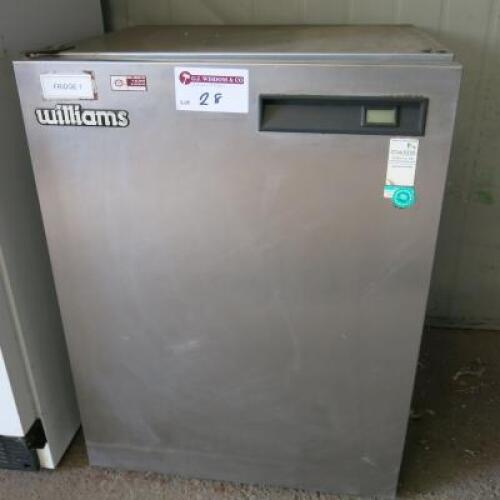 Williams Stainless Steel Undercounter Refrigerator, Model HP5SS