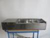 Stainless Steel Refrigerated Servery Prep Top, H28 x W125 x D38cm. Comes with 5 x GN Containers.