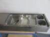 Stainless Steel Refrigerated Servery Prep Top, H28 x W125 x D38cm. Comes with 5 x GN Containers. - 3