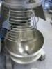 Spar Food Machinery Commercial Free standing Dough Mixer, Model SP-40HI-B, S/N 160196. Comes with 40QT/L Bowl & 3 Attachments (Hook, Whisk & Beater). NOTE: mixer weighs 265kg. - 8