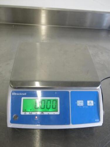 Brecknell Bench Scales, Model 430, Capacity 15KG. Comes with Power Supply.