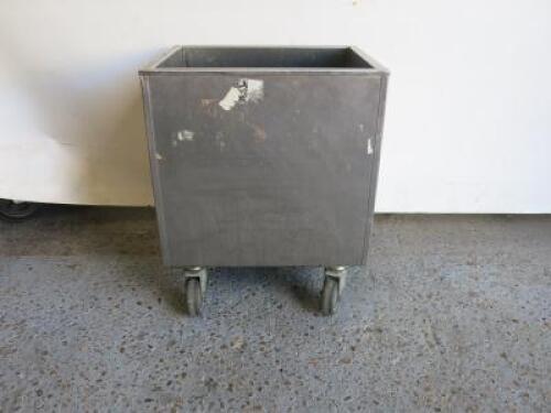 Stainless Steel Mobile Box, Size H60 x W50 x D40cm.