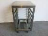 Stainless Steel 5 Rack Trolley, Size H70 x W54 x D40cm. - 2