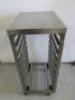 Stainless Steel 9 Rack Trolley, Size H95 x W40 x D54cm. - 2