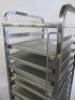 Adexa 17 Shelf Stainless Steel Mobile Trolley with 12 Aluminium Shelves. - 3