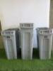 3 x Rubbermaid Waste Bins.